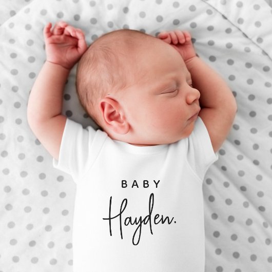 Baby Name Baby Shower Newborn Arrival Gift ベビーボディスーツ