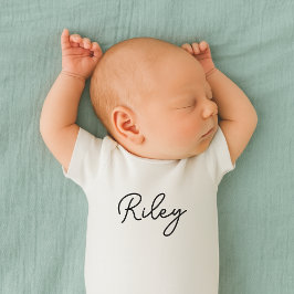 Baby Name Cute Typography Name ベビーボディスーツ