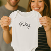 Baby Name Cute Typography Name ベビーボディスーツ