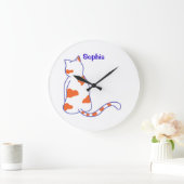 Baby Name personalized, Nursery, kids    Square Wa ラージ壁時計 (ホーム)