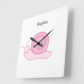 Baby Name personalized, Nursery, kids Square Wal スクエア壁時計 (傾斜)