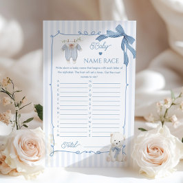 Baby Name Race French Nursery Coquette Bow