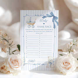 Baby Name Race French Nursery Vintage Carriage