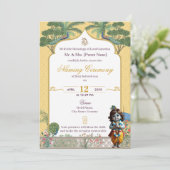 Baby Naming Ceremony Invitation Krishna Namkaran 招待状 (スタンド正面)