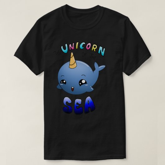 Baby Narwhal The Unicorn Of The Sea Tシャツ (デザイン正面)