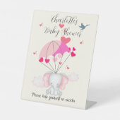 Baby Nelly Baby Shower Snack Sign 台座サイン (正面)