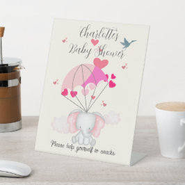 Baby Nelly Baby Shower Snack Sign 台座サイン