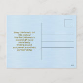 Baby Nephew's First Christmas Holiday Postcard シーズンポストカード (裏面)