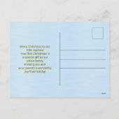 Baby Nephew's First Christmas Holiday Postcard シーズンポストカード (裏面)