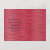 Baby Niece's First Christmas Holiday Postcard シーズンポストカード (裏面)