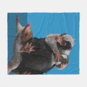 Baby Nifflers Find A Prize フリースブランケット (正面(横))