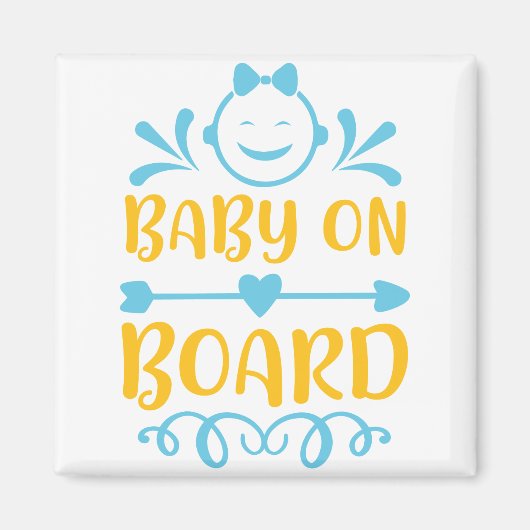 Baby On Board マグネット (正面)