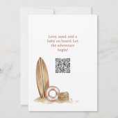 Baby On Board | Arch Frame Beach Baby Shower 招待状 (裏面)