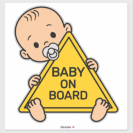 Baby on Board Baby Safety Sign Car Window Bumper シール
