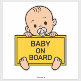Baby on Board Baby Safety Sign Car Window Bumper シール