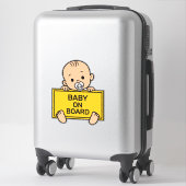 Baby on Board Baby Safety Sign Car Window Bumper シール (スーツケース)