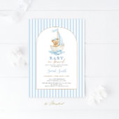 Baby on Board Baby Shower Boy 招待状