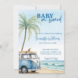 Baby On Board Baby Shower Invitation Template Sume 招待状