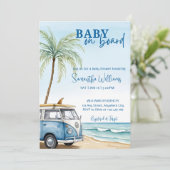Baby On Board Baby Shower Invitation Template Sume 招待状 (スタンド正面)