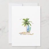 Baby On Board Beach Party Birthday Invitation 招待状 (裏面)