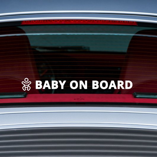 Baby on Board Car Decal | Road Safety Window Cling ウィンドウサイン