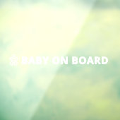 Baby on Board Car Decal | Road Safety Window Cling ウィンドウサイン (シート3)