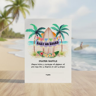 Baby on Board Diaper Raffle エンクロージャーカード