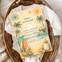Baby On Board Surf Baby Shower