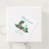 Baby On Board Surf Beach Baby Shower フェイバータグ (インサイチュ)