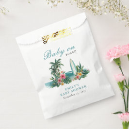 Baby On Board Surf Beach Baby Shower フェイバーバッグ