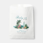 Baby On Board Surf Beach Baby Shower フェイバーバッグ (正面)
