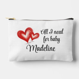 Baby On The Go Bag,  Hearts, Personalized  アクセサリーポーチ