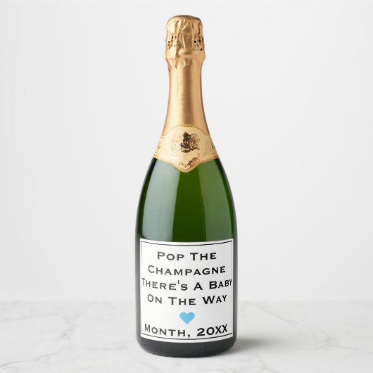 Baby on the Way Sparkling Wine Label スパークリングワインラベル (正面)