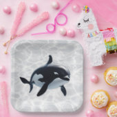 Baby Orca Platter ペーパープレート (パーティー)