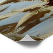 Baby Otter Wildlife Portrait   ポスター (角)