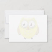 Baby Owl Cartoon Custom Just a Note ノートカード (裏面)