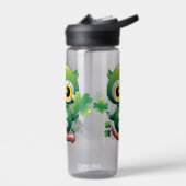 Baby Owl Cute St Patrick Cartoon ウォーターボトル (左面)