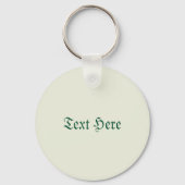 Baby Owl Cute St Patrick Cartoon キーホルダー (裏面)