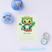 Baby Owl Cute St Patrick Cartoon チラシ (シングル)