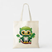 Baby Owl Cute St Patrick Cartoon トートバッグ (裏面)