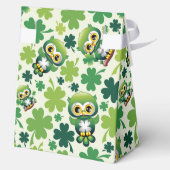 Baby Owl Cute St Patrick Cartoon フェイバーボックス (裏面)