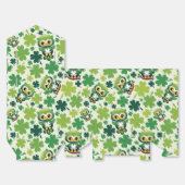 Baby Owl Cute St Patrick Cartoon フェイバーボックス (見開き)