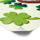 Baby Owl Cute St Patrick Cartoon ポスター (コーナー)