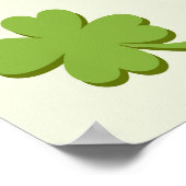 Baby Owl Cute St Patrick Cartoon ポスター (角)