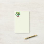 Baby Owl Cute St Patrick Cartoon ポストイット (デスク上)