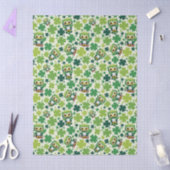 Baby Owl Cute St Patrick Cartoon 薄葉紙 (クラフト)