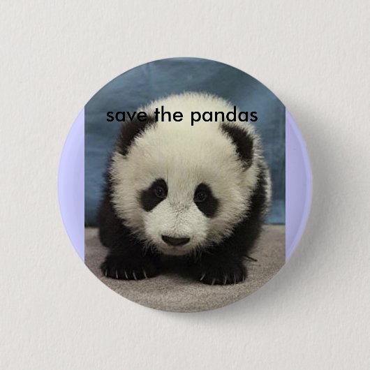 baby_pandaは、パンダを救います 缶バッジ (正面)