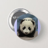 baby_pandaは、パンダを救います 缶バッジ (正面&裏面)