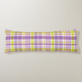 Baby Pastel Plaid Purple Green ボディピロー
