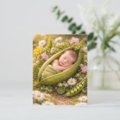 BABY PEA POD DIGITAL DOWNLOAD SHOWER INVITE 招待状 (スタンド正面)